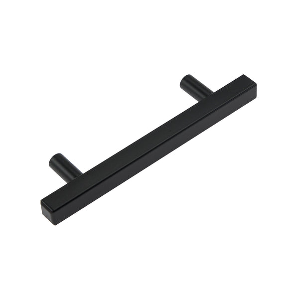 Loft97 HW435-438XX Oslo Pull Handle - Decorative Cabinet Drop Pull Handles for Cabinets and Drawers - Vintage Cabinet Hardware with Hand Finished Brushed Nickel / Matt Black - Metal Drawer Pull Handle, 3.75/5.0" center to center