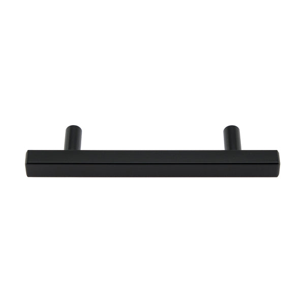 Loft97 HW435-438XX Oslo Pull Handle - Decorative Cabinet Drop Pull Handles for Cabinets and Drawers - Vintage Cabinet Hardware with Hand Finished Brushed Nickel / Matt Black - Metal Drawer Pull Handle, 3.75/5.0" center to center