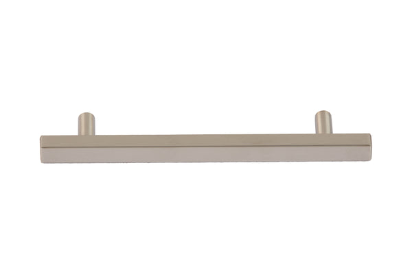 Loft97 HW435-438XX Oslo Pull Handle - Decorative Cabinet Drop Pull Handles for Cabinets and Drawers - Vintage Cabinet Hardware with Hand Finished Brushed Nickel / Matt Black - Metal Drawer Pull Handle, 3.75/5.0" center to center