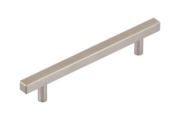 Loft97 HW435-438XX Oslo Pull Handle - Decorative Cabinet Drop Pull Handles for Cabinets and Drawers - Vintage Cabinet Hardware with Hand Finished Brushed Nickel / Matt Black - Metal Drawer Pull Handle, 3.75/5.0" center to center