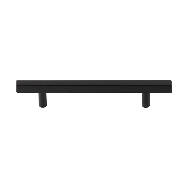 Loft97 HW435-438XX Oslo Pull Handle - Decorative Cabinet Drop Pull Handles for Cabinets and Drawers - Vintage Cabinet Hardware with Hand Finished Brushed Nickel / Matt Black - Metal Drawer Pull Handle, 3.75/5.0" center to center