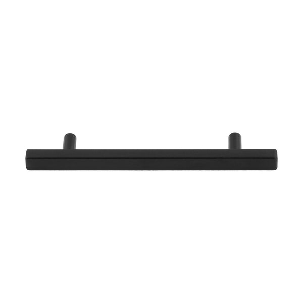 Loft97 HW435-438XX Oslo Pull Handle - Decorative Cabinet Drop Pull Handles for Cabinets and Drawers - Vintage Cabinet Hardware with Hand Finished Brushed Nickel / Matt Black - Metal Drawer Pull Handle, 3.75/5.0" center to center