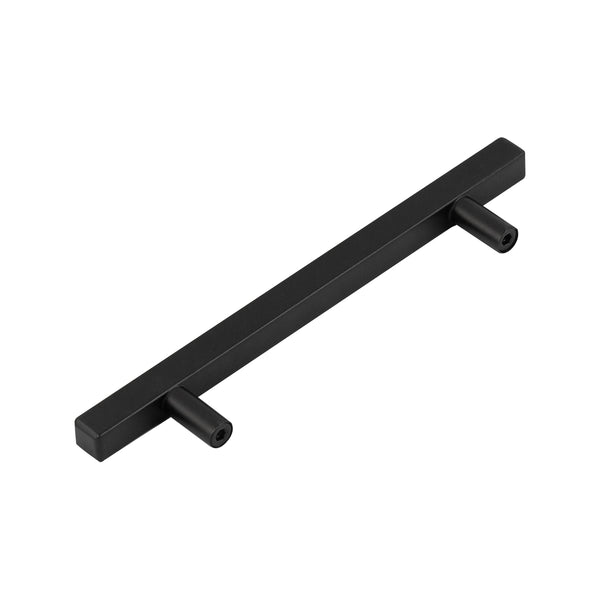 Loft97 HW435-438XX Oslo Pull Handle - Decorative Cabinet Drop Pull Handles for Cabinets and Drawers - Vintage Cabinet Hardware with Hand Finished Brushed Nickel / Matt Black - Metal Drawer Pull Handle, 3.75/5.0" center to center
