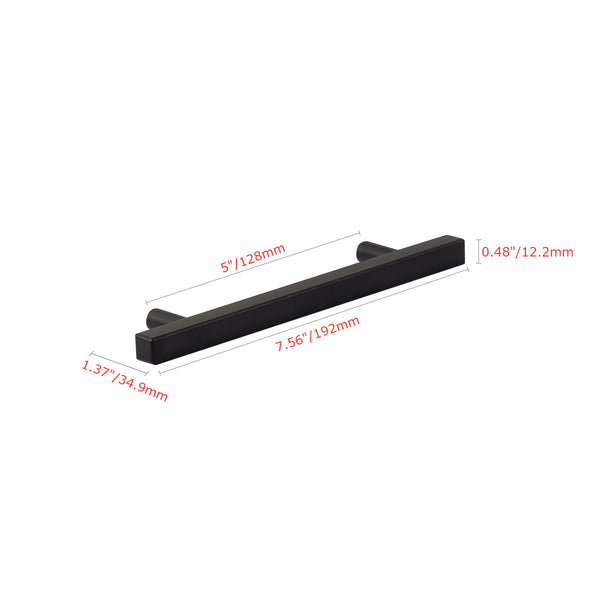 Loft97 HW435-438XX Oslo Pull Handle - Decorative Cabinet Drop Pull Handles for Cabinets and Drawers - Vintage Cabinet Hardware with Hand Finished Brushed Nickel / Matt Black - Metal Drawer Pull Handle, 3.75/5.0" center to center