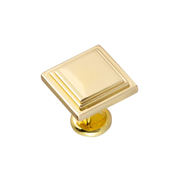 Loft97 HW445-448XX Valetta Cabinet Ring Pull Knob - Decorative Cabinet Drop Pull Knobs for Cabinets and Drawers - Vintage Cabinet Hardware with Hand Finished Polished Gold/Polished Chrome/Matt Black/Brushed Nickel - Metal Drawer Pull Knobs 0.94"