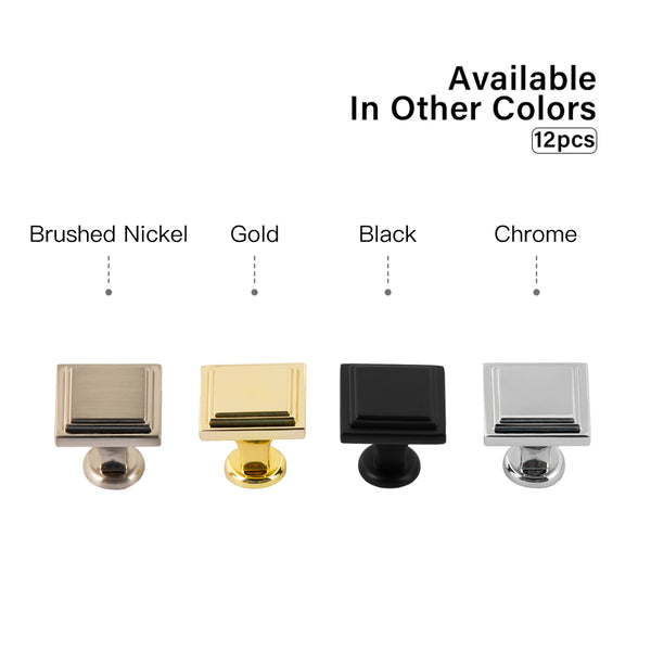 Loft97 HW445-448XX Cabinet Knob, Polished Gold/Polished Chrome/Matt Black/Brushed Nickel