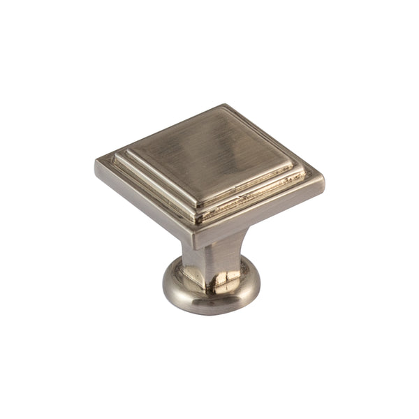 Loft97 HW445-448XX Valetta Cabinet Ring Pull Knob - Decorative Cabinet Drop Pull Knobs for Cabinets and Drawers - Vintage Cabinet Hardware with Hand Finished Polished Gold/Polished Chrome/Matt Black/Brushed Nickel - Metal Drawer Pull Knobs 0.94"