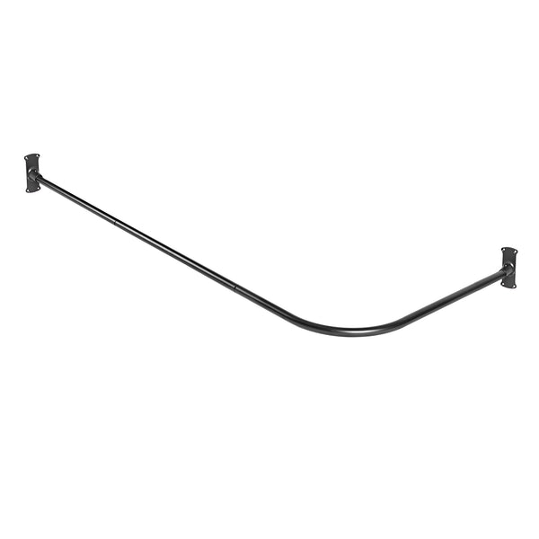 Loft97 LR1XX Wall Mounted Aluminum 68x28in Rustproof L-Shaped Corner Shower Curtain Rod