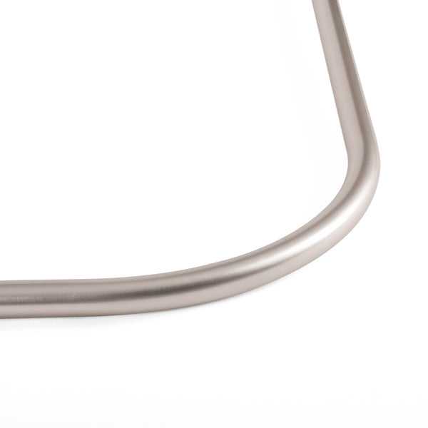 Loft97 LR1BN Rustproof Wall Mounted 68x28in L-Shaped Corner Shower Rod, Nickel