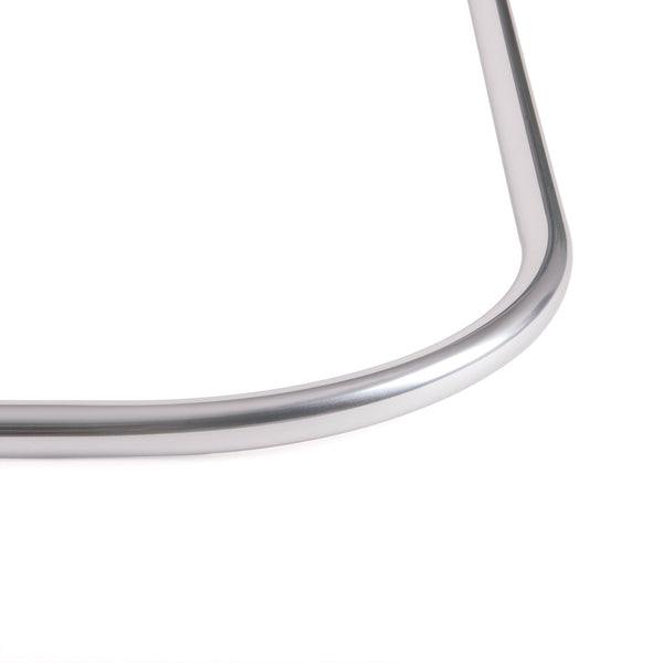 Loft97 LR1SS Rustproof Wall Mounted 68x28in L-Shaped Corner Shower Rod, Chrome