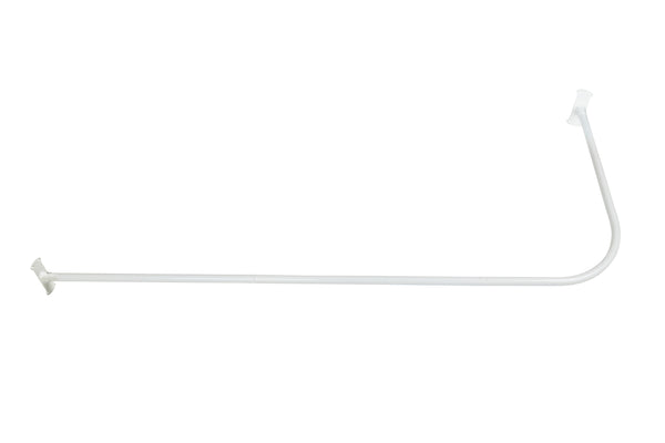 Loft97 LR1XX Wall Mounted Aluminum 68x28in Rustproof L-Shaped Corner Shower Curtain Rod