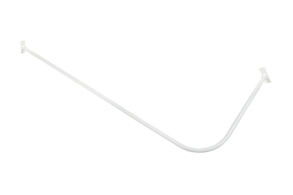 Loft97 LR1XX Wall Mounted Aluminum 68x28in Rustproof L-Shaped Corner Shower Curtain Rod