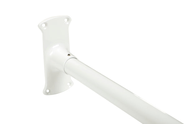 Loft97 LR1XX Wall Mounted Aluminum 68x28in Rustproof L-Shaped Corner Shower Curtain Rod