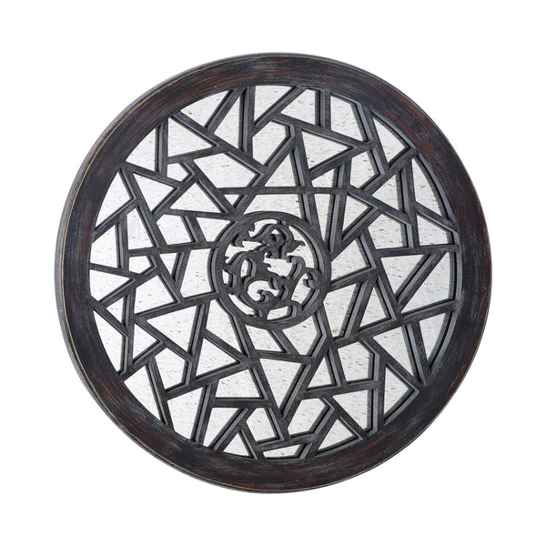 Loft97 MR1BR Round Mirror- Mirror for Wall- Wall Mounted Mirror- Modern Living Room, Bedroom and Bathroom Mirror for Wall- Wall Hanging Mirror Decoration- Bronze, 24 inch