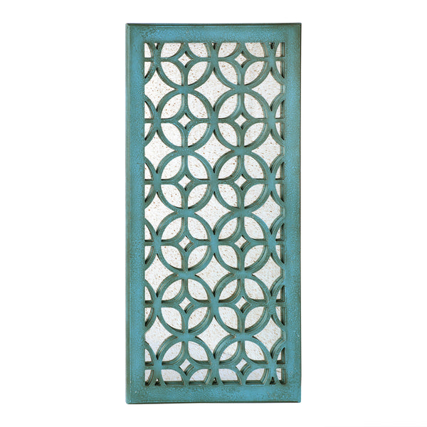 Loft97 MR3XX Morocco Distressed Decorative Wood Mirror, 31.5" Sage Green/White