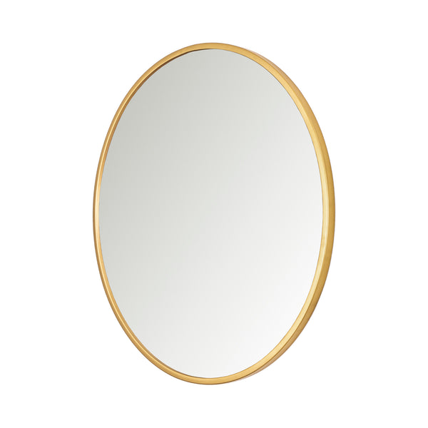 Loft97 MR5XX  Round Mirror- Mirror for Wall- Wall Mounted Mirror- Modern Living Room, Bedroom and Bathroom Mirror for Wall- Wall Hanging Mirror Decoration, 24 inch