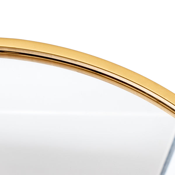 Loft97 MR5XX  Round Mirror- Mirror for Wall- Wall Mounted Mirror- Modern Living Room, Bedroom and Bathroom Mirror for Wall- Wall Hanging Mirror Decoration, 24 inch