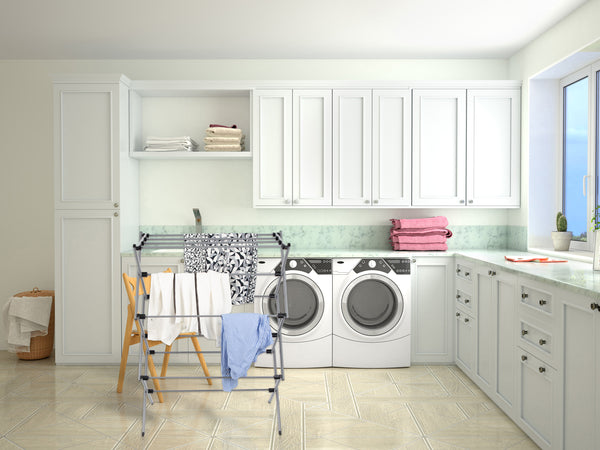 Utopia Alley Foldable Clothes Drying Rack - Silver