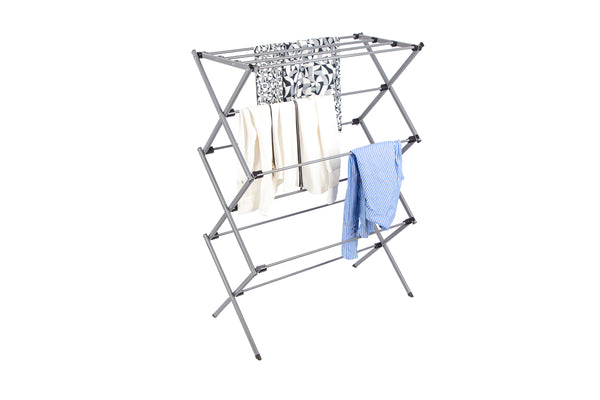 Utopia Alley Foldable Clothes Drying Rack - Silver