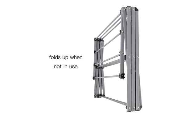 Utopia Alley Foldable Clothes Drying Rack - Silver