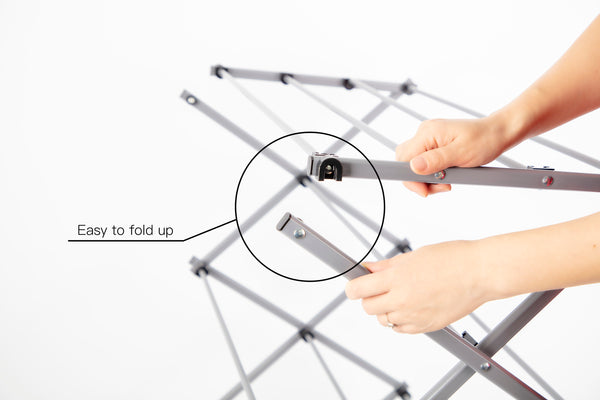 Utopia Alley Foldable Clothes Drying Rack - Silver
