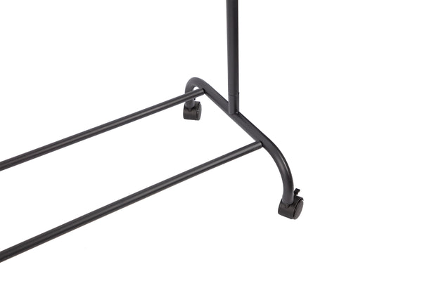 Loft97 R2BK 37.5"W Metal Single Bar Garment rack, Chrome/Black