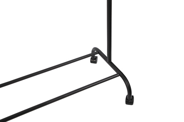 Loft97 R3BK 37.5"W 2 Tier Double Bar Garment Rack, Chrome/Black