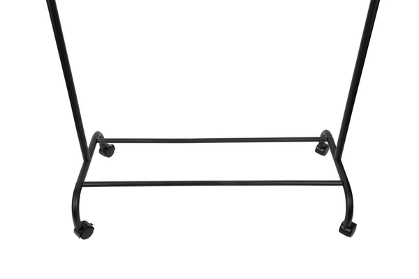 Loft97 R3BK 37.5"W 2 Tier Double Bar Garment Rack, Chrome/Black
