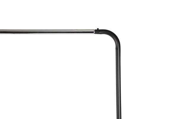 Loft97 R3BK 37.5"W 2 Tier Double Bar Garment Rack, Chrome/Black