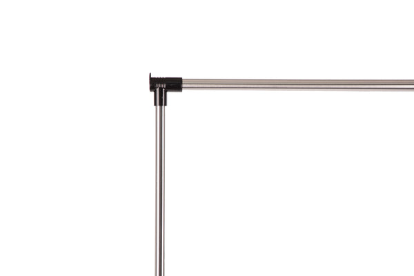 Loft97 R4SS 33.5"W Adjustable Clothes Garment Rack, Chrome/Black
