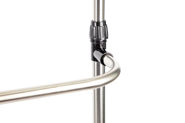 Loft97 R5SS 54"W 2 Tier Adjustable Clothes Garment Rack, Chrome