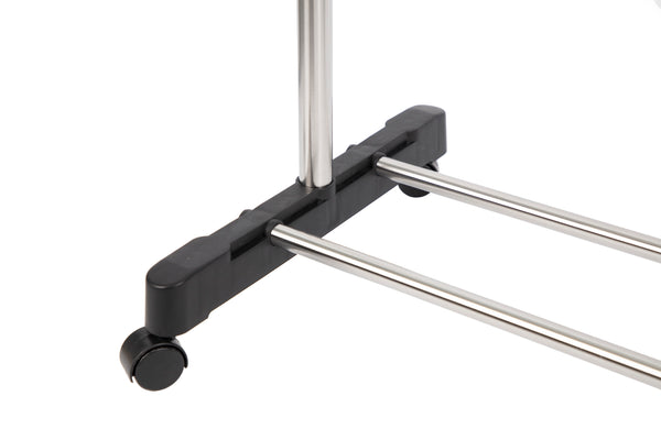 Loft97 R5SS 54"W 2 Tier Adjustable Clothes Garment Rack, Chrome