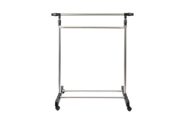 Loft97 R5SS 54"W 2 Tier Adjustable Clothes Garment Rack, Chrome