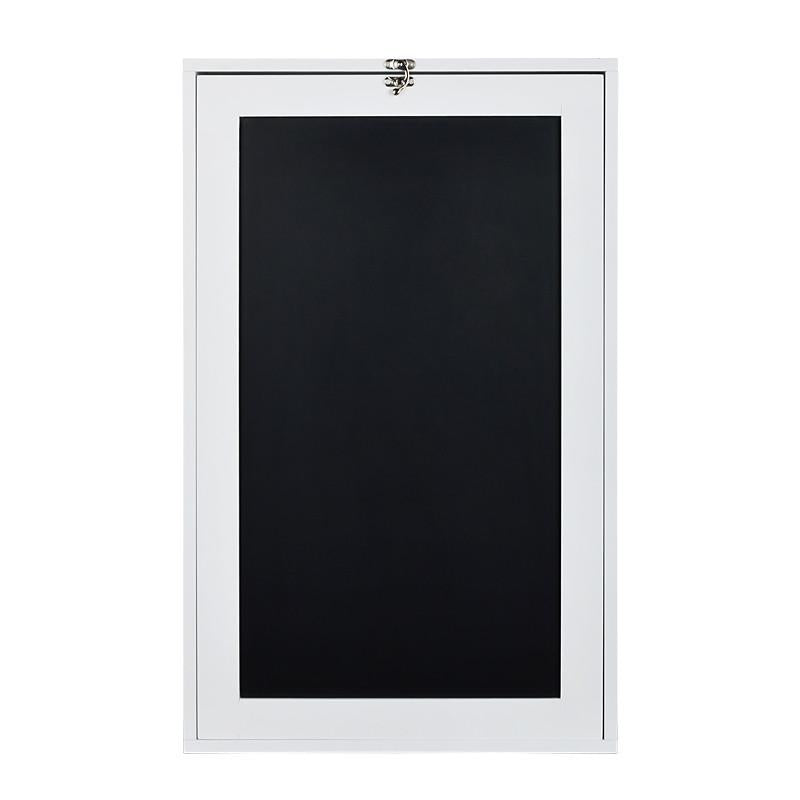 Fold Down Desk Table / Wall Cabinet with Chalkboard, White or Espresso - Loft97 - 14