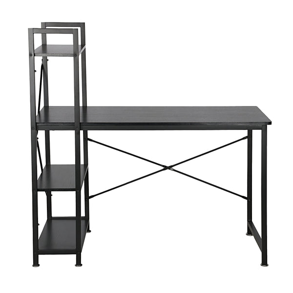 Loft97 SH73/74XX Computer Desk with Shelves - 47-inch Metal Desk with 4-Tier Storage Bookshelves - Functional Desk with Storage, Study Table Desk, Craft Desk, Student Desk, Corner Computer Desk