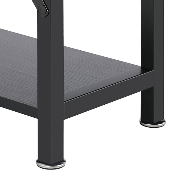 Loft97 SH73/74XX Computer Desk with Shelves - 47-inch Metal Desk with 4-Tier Storage Bookshelves - Functional Desk with Storage, Study Table Desk, Craft Desk, Student Desk, Corner Computer Desk