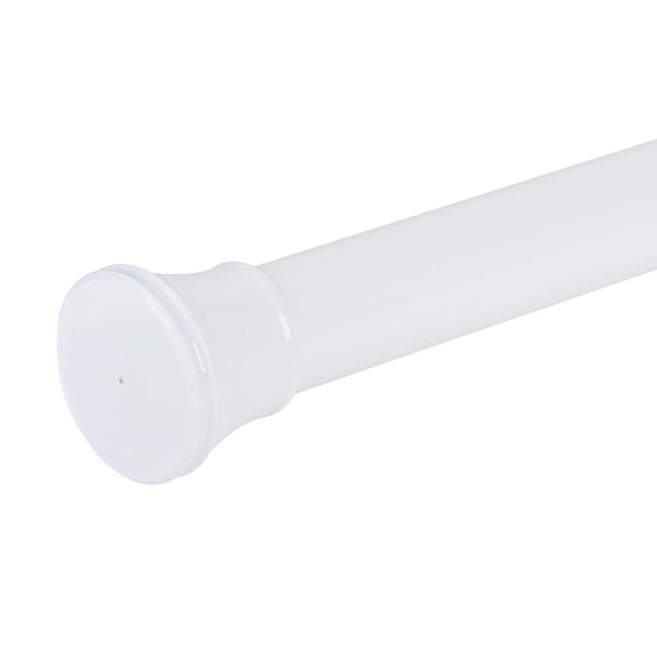 Loft97 T42WW 40" Aluminum Tension Rod with PVC End Caps, White