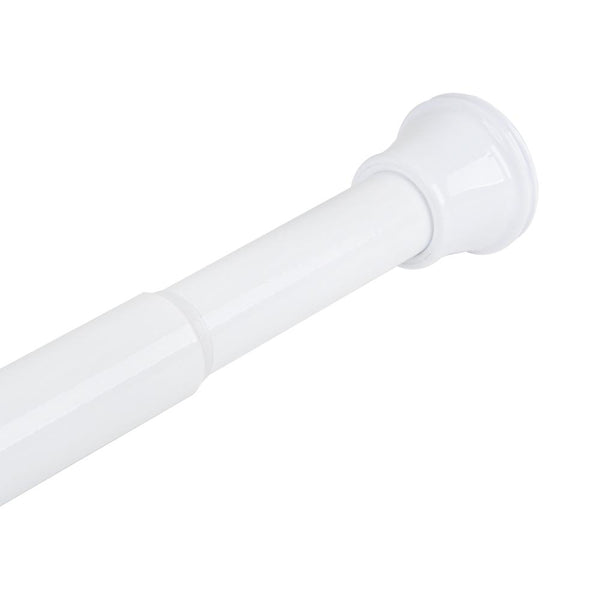 Loft97 T42WW 40" Aluminum Tension Rod with PVC End Caps, White