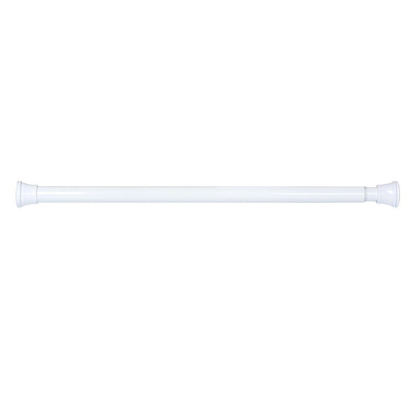 Loft97 T42WW 40" Aluminum Tension Rod with PVC End Caps, White