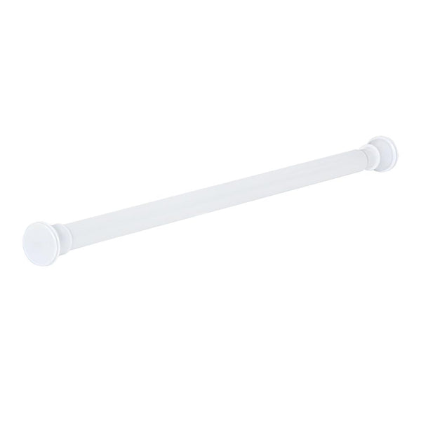 Loft97 T42WW 40" Aluminum Tension Rod with PVC End Caps, White