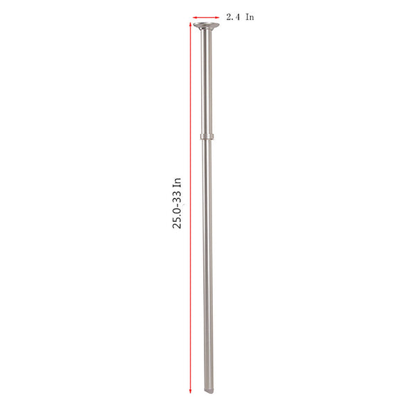 Loft97 VS1BN Rustproof Wall Mounted Vertical Ceiling Support Bar for L-Shaped Corner Rod, Nickel
