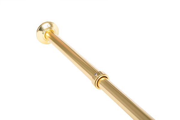 Loft97 VS1GD Rustproof Wall Mounted L-Shaped Corner Rod Vertical Ceiling Support Bar, Gold