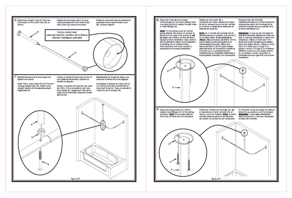 Loft97 VS1BN Rustproof Wall Mounted Vertical Ceiling Support Bar for L-Shaped Corner Rod, Nickel