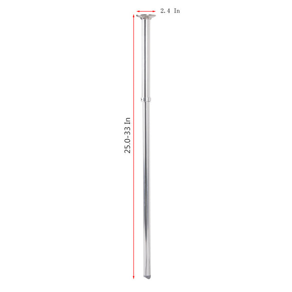 Loft97 VS1SS Rustproof Wall Mounted Vertical Ceiling Support Bar for L-Shaped Corner Rod, Chrome