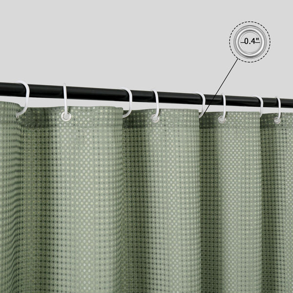 Loft97 BL8XX Waffle Weave Shower Curtain for Bathroom, 120 GSM Weighted Polyester Bath Curtain  (71" W × 79" H)