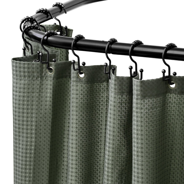 Loft97 LR1XX Wall Mounted Aluminum 68x28in Rustproof L-Shaped Corner Shower Curtain Rod