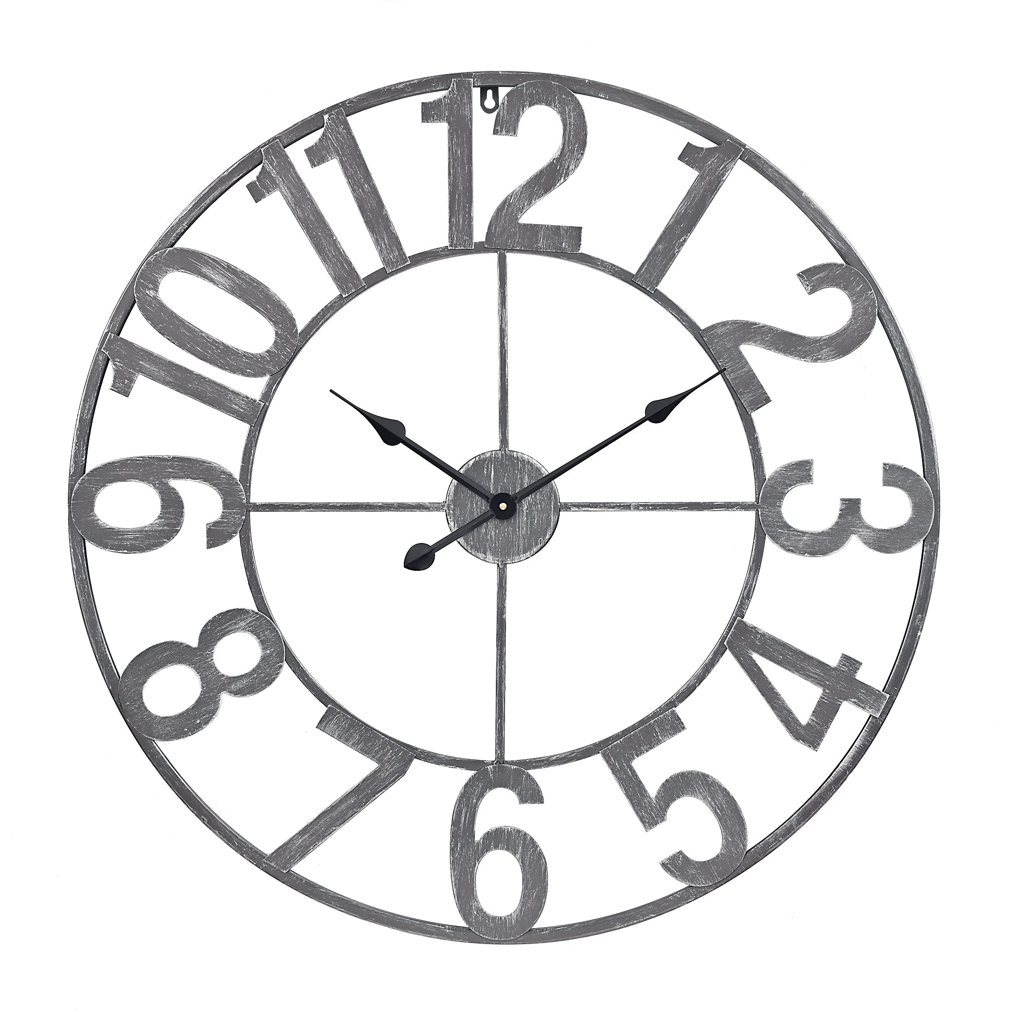 Loft97 CL23WW/CL23BK/CL0023PAGY014 Manhattan Industrial Wall Clock, Analog, 30