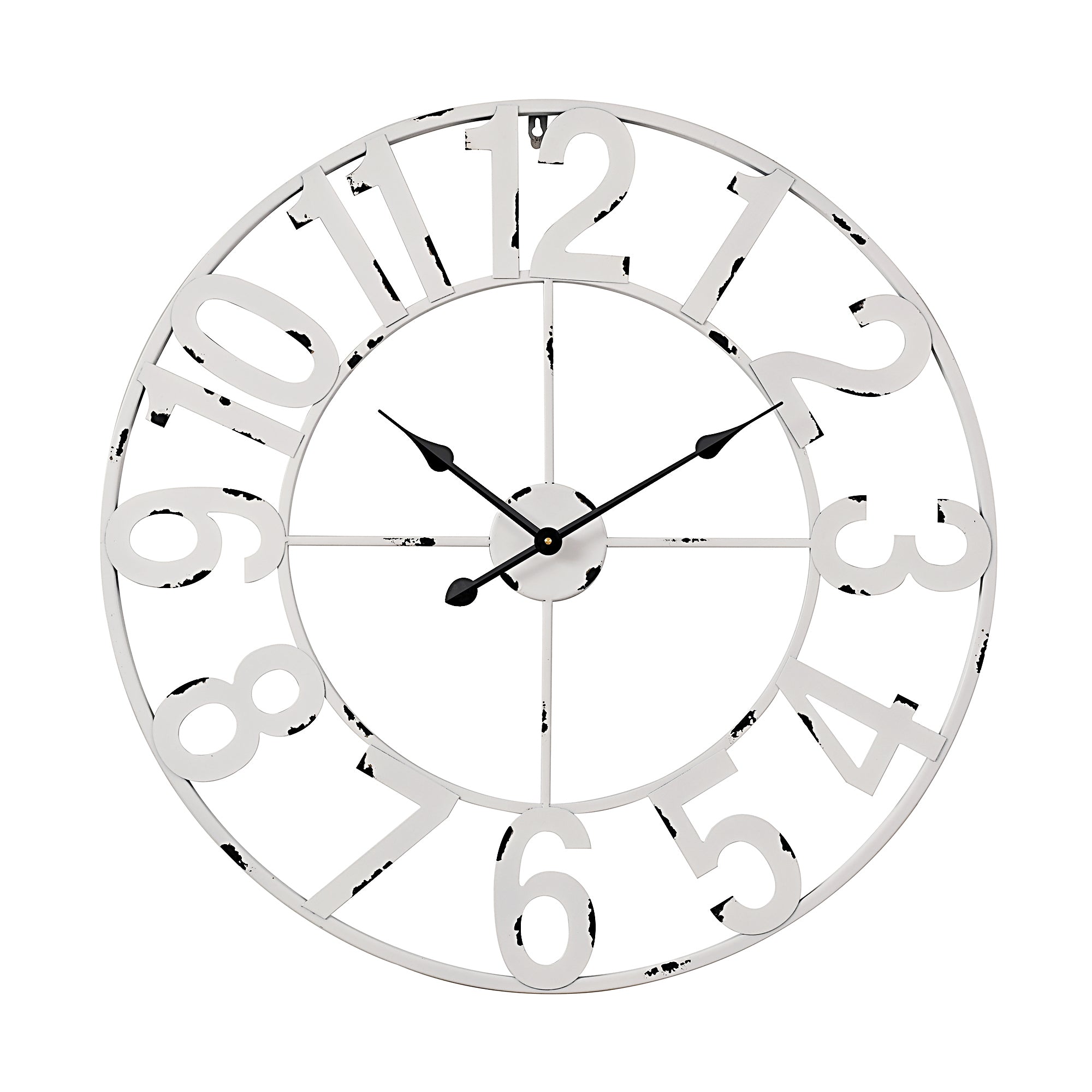 Loft97 CL23WW/CL23BK/CL0023PAGY014 Manhattan Industrial Wall Clock, Analog, 30