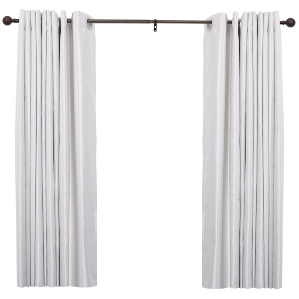 Loft97 D20XX 3/4" Diameter Adjustable Heavy-Duty Decorative Curtain Rod with Ornate Endcaps for Indoor Outdoor Use, Fits Living Room, Bedroom, Kitchen & Patio, Oil Rubbed Bronze