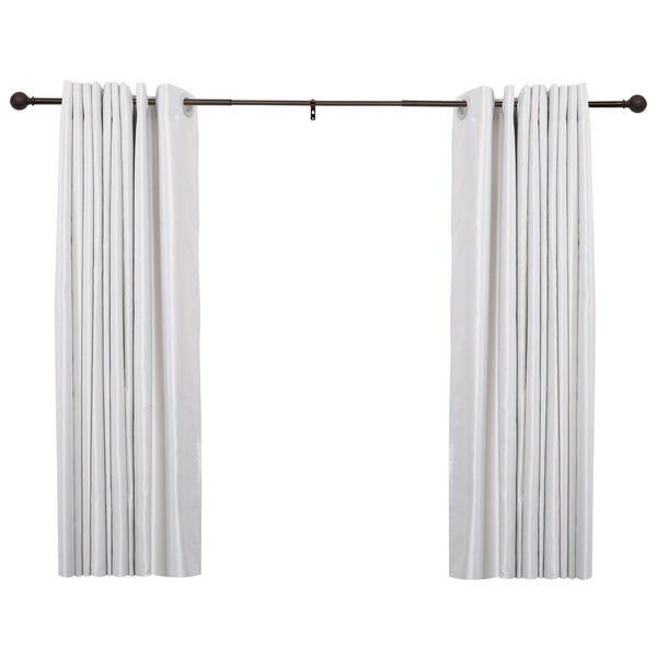 Loft97 D20XX 3/4" Diameter Adjustable Heavy-Duty Decorative Curtain Rod with Ornate Endcaps for Indoor Outdoor Use, Fits Living Room, Bedroom, Kitchen & Patio, Oil Rubbed Bronze
